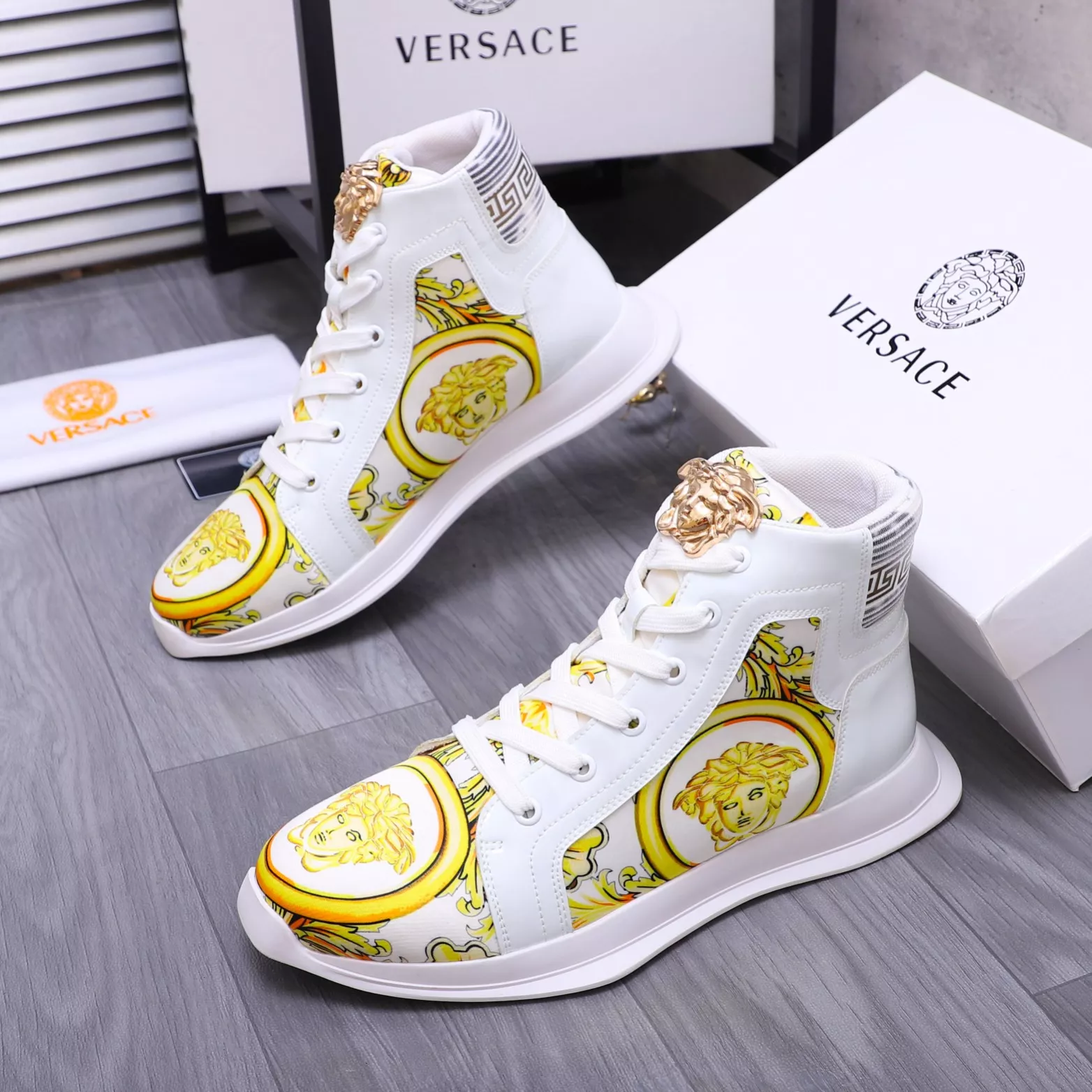 versace high tops chaussures pour femme s_1274451